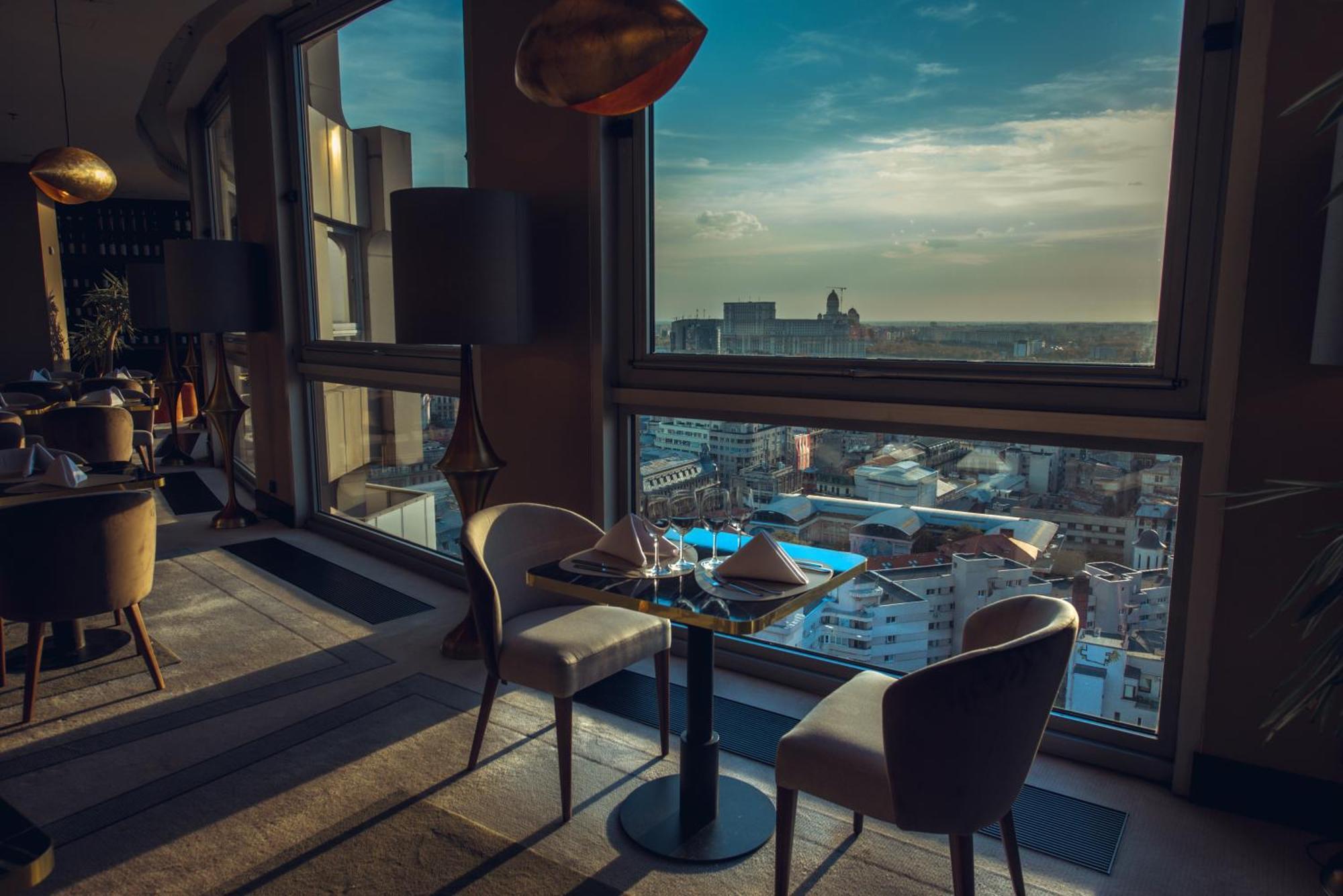Grand Hotel Bucureşti Exterior foto View from the 360° Sky Lounge